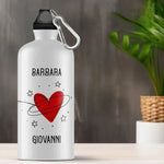Borraccia Personalizzata con Nomi con Cuori e Stelle-Borraccia-Lol T-shirt