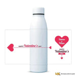 Borraccia Personalizzata con Nomi Happy Valentine's Day 700 ml-Borraccia-Lol T-shirt