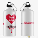 Borraccia Personalizzata con Nomi Happy Valentine's Day-Borraccia-Lol T-shirt
