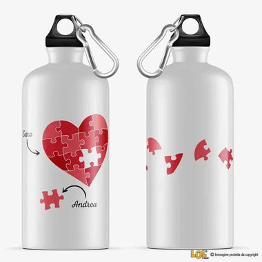 Borraccia Personalizzata con Nomi Puzzle-Borraccia-Lol T-shirt