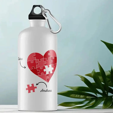 Borraccia Personalizzata con Nomi Puzzle-Borraccia-Lol T-shirt
