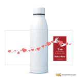 Borraccia Personalizzata con Nomi Ti amo con tutto il mio cuore 700 ml-Borraccia-Lol T-shirt