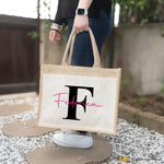 Borsa Mare Personalizzata Nome e Lettera Personalizzata-Borsa-Lol T-shirt