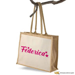 Borsa Mare Personalizzata Nome e Stelle Personalizzata-Borsa-Lol T-shirt