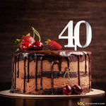 Cake Topper Compleanno Oro/Argento Personalizzato-Cake Topper-Lol T-shirt