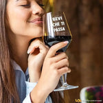 Calice Vino Divertente Bevi che ti passa-Calice da vino-Lol T-shirt