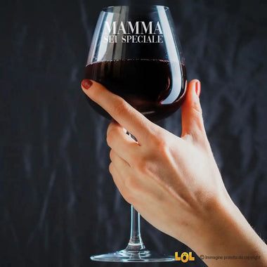 Calice Vino "Mamma Sei Speciale"-Calice da vino-Lol T-shirt