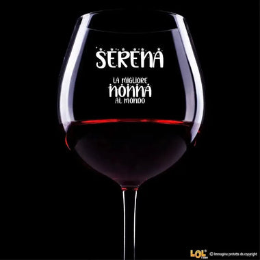 Calice Vino Regalo Migliore Nonno Nonna del Mondo – Idea Regalo per i Nonni, Festa dei Nonni-Calice da vino-Lol T-shirt