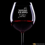 Calice Vino Regalo Nonno Nonna - Ti vogliamo bene – Idea Regalo per i Nonni, Festa dei Nonni-Calice da vino-Lol T-shirt