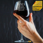 Calice Vino "Sei una Mamma speciale" con nome personalizzato-Calice da vino-Lol T-shirt