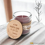 Candela ai Frutti Di Bosco con Tappo in Legno e Nome Personalizzato-Candele Personalizzate-Lol T-shirt