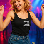 Canotta Donna con Frase Ironica "Beato te che non capisci un ca**o-canotta donna-Lol T-shirt