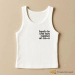Canotta Donna con Frase Ironica "Beato te che non capisci un ca**o-canotta donna-Lol T-shirt