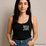 Canotta Donna con Frase Ironica "Beato te che non capisci un ca**o-canotta donna-Lol T-shirt