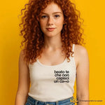 Canotta Donna con Frase Ironica "Beato te che non capisci un ca**o-canotta donna-Lol T-shirt