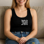 Canotta Donna con Frase Ironica "Beato te che non capisci un ca**o-canotta donna-Lol T-shirt