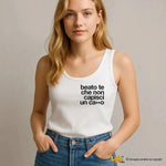 Canotta Donna con Frase Ironica "Beato te che non capisci un ca**o-canotta donna-Lol T-shirt