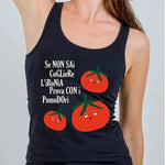 Canotta Donna Divertente se non sai cogliere l'ironia prova con i pomodori-canotta donna-Lol T-shirt