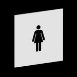Cartello Toilette Bagno Donna-Segnaletica Cartello Interno-Lol T-shirt