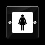 Cartello Toilette Bagno Donna-Segnaletica Cartello Interno-Lol T-shirt