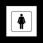 Cartello Toilette Bagno Donna-Segnaletica Cartello Interno-Lol T-shirt