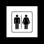 Cartello Toilette Bagno-Segnaletica Cartello Interno-Lol T-shirt
