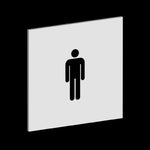 Cartello Toilette Bagno Uomo-Segnaletica Cartello Interno-Lol T-shirt