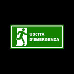 Cartello Uscita d'emergenza-Segnaletica Cartello Interno-Lol T-shirt
