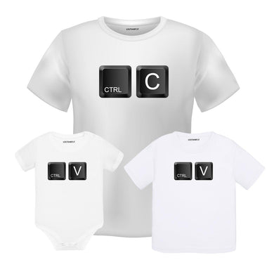 Combo Mini Me Uomo Ctrl C + Ctrl V-T-shirt-Lol T-shirt