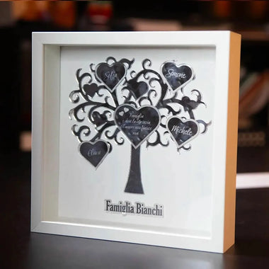 Cornice Quadro Albero della vita famiglia personalizzato con nomi in Plexiglass-Quadro-Lol T-shirt