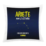 Cuscino Personalizzato Segno Zodiacale Ariete con Fondo Stellato-Cuscino personalizzato-Lol T-shirt