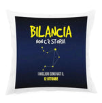 Cuscino Personalizzato Segno Zodiacale Bilancia con Fondo Stellato-Cuscino personalizzato-Lol T-shirt