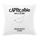 Cuscino Personalizzato Segno Zodiacale Capricorno-Cuscino personalizzato-Lol T-shirt