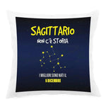 Cuscino Personalizzato Segno Zodiacale Sagittario con Fondo Stellato-Cuscino personalizzato-Lol T-shirt