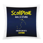 Cuscino Personalizzato Segno Zodiacale Scorpione con Fondo Stellato-Cuscino personalizzato-Lol T-shirt