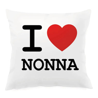 Cuscino Quadrato I Love Nonna – Idea Regalo per i Nonni, Festa dei Nonni-Cuscino personalizzato-Lol T-shirt