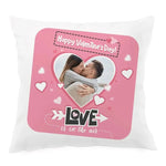 Cuscino Quadrato Personalizzato con Nomi e Foto Love is in the air-Cuscino personalizzato-Lol T-shirt