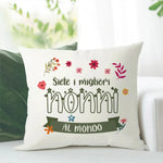 Cuscino Quadrato Siete i migliori nonni al mondo – Idea Regalo per i Nonni, Festa dei Nonni-Cuscino personalizzato-Lol T-shirt