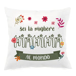 Cuscino Sei la migliore mamma al mondo-Cuscino personalizzato-Lol T-shirt