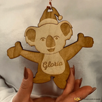 Decorazione di Natale in Legno Personalizzata Koala-Decorazioni natalizie-Lol T-shirt