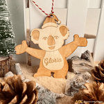 Decorazione di Natale in Legno Personalizzata Koala-Decorazioni natalizie-Lol T-shirt