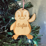 Decorazione di Natale in Legno Personalizzata Pinguino-Decorazioni natalizie-Lol T-shirt