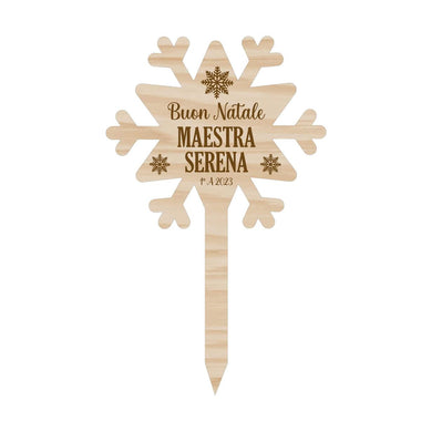 Etichetta Tag Legno da Pianta Personalizzata Maestra-Tag in legno da pianta-Lol T-shirt