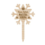 Etichetta Tag Legno da Pianta Personalizzata Maestra-Tag in legno da pianta-Lol T-shirt
