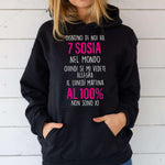 Felpa Donna Ognuno di noi ha 7 sosia nel mondo-Felpa con cappuccio-Lol T-shirt