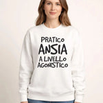 Felpa Donna Pratica Ansia a Livello Agonistico-Felpa-Lol T-shirt