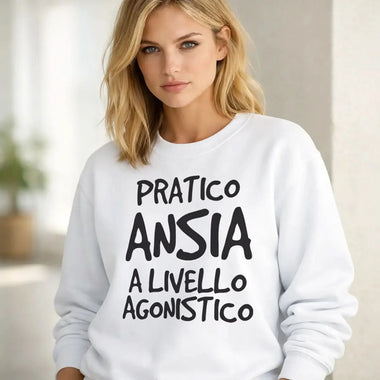 Felpa Donna Pratica Ansia a Livello Agonistico-Felpa-Lol T-shirt
