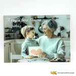 Foto su Plexiglass Personalizzata con Dedica – Idea Regalo per i Nonni, Festa dei Nonni