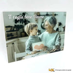Foto su Plexiglass Personalizzata con Dedica – Idea Regalo per i Nonni, Festa dei Nonni-Quadro-Lol T-shirt