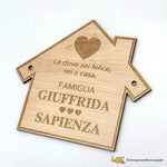 Fuoriporta Personalizzato in Legno – Dove Sei Felice, Sei a Casa-Targa Porta-Lol T-shirt